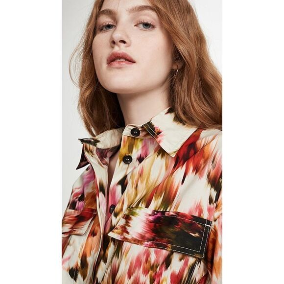 MSGM Patterned Long Sleeve Straight Jumpsuit - Picture 6 of 13